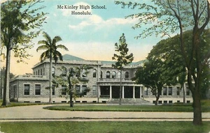 Postal ocupacional en carretera de Honolulu Hawaii McKinley High School 24-7973 - Imagen 1 de 2