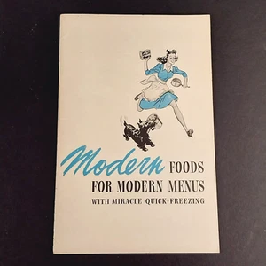 Vintage 1942 Modern Foods For Modern Menus w/ Miracle Quick-Freezing by Birdseye - Bild 1 von 7