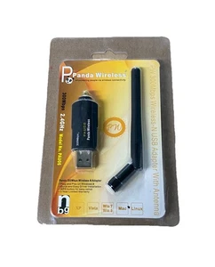 PANDA WIRELESS PAU06 2.4GHZ 300 MBPS Wireless N USB Adapter/Antenna New - Picture 1 of 3