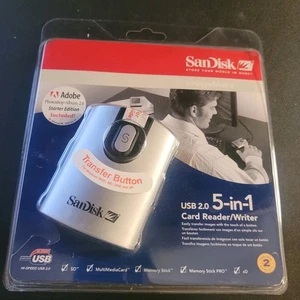 SAN DISK USB 2.0 5-IN-1 CARD READER/WRITER - NEW! - Afbeelding 1 van 4