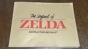 Zelda NES Manual Solo Auténtico Nintendo 1987 Folleto de Instrucciones Original - Imagen 1 de 9