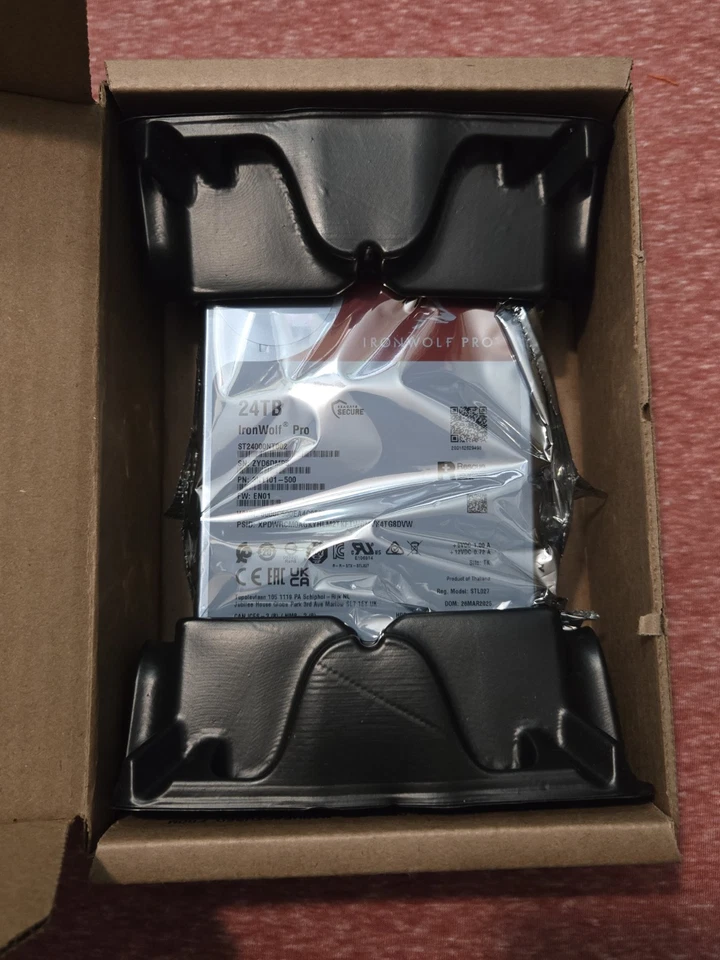 Seagate IronWolf Pro 24TB 7200 RPM SATA 6Gb/s 512MB 3.5" HDD ST24000NT002 New - Image 1 of 3