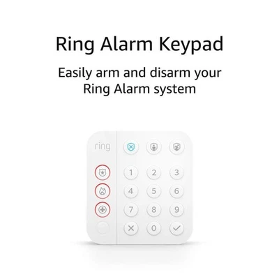 Ring Alarm Keypad 2nd Gen 5AT2S7 Wireless Z-Wave Security - Image 1 of 4