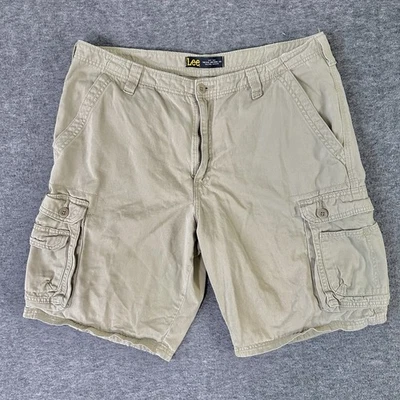 Lee cargo Pantalones Cortos Hombre 36 Beige Exterior Senderismo Pesca Urbano Grunge Aventura Foto 1 de 4