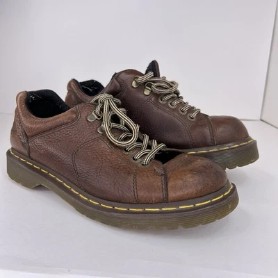 Bota Dr Martens AW004 Para Hombre Talla 9 Marrón Oxford Botín con Cordones Plataforma de 6 Ojos Foto 1 de 4