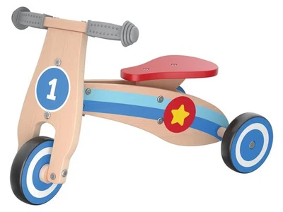 Playtive Holz Rutschrad Lauflernrad Dreirad Kinder ab 1 Jahr Spielzeug Geschenk - Bild 1 von 2