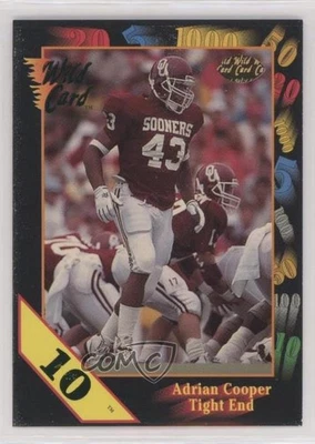 1991 Wild Card Draft 10 Stripe Adrian Cooper #53 Rookie RC - Image 1 of 2