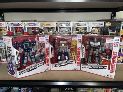 Transformers Netflix War for Cybertron Soundwave Optimus Prime Megatron Set - Image 1 of 4