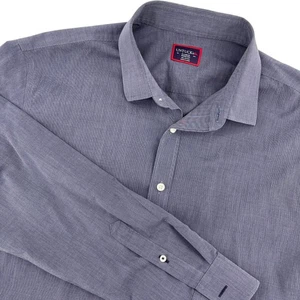 UNTUCKit faltenfreies Herren X Large blau 100 % Baumwolle Button Down Hemd - Bild 1 von 6
