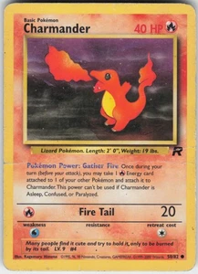 Pokemon TCG Charmander 50/82 Team Rocket Common card Unlimited HP - Picture 1 of 2