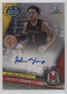 2023-24 Bowman U Chrome Prospect Refractor /250 Jahmir Young #BCPA-JY Auto - Image 1 of 2