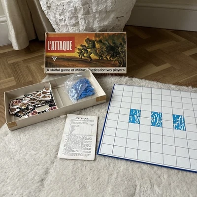 VINTAGE L'Attaque Board Game Gibsons Military Stratego Strategy 1960s COMPLETE - Image 1 of 4