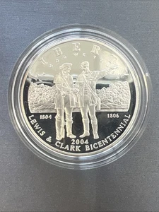 2004 P Lewis and Clark Bicentennial Commemorative Silver Dollar 90% Silver #1688 - Picture 1 of 5