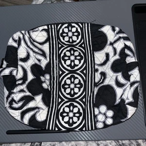 Vera Bradley Kosmetiktasche Nacht und Tag gefüttert Reißverschluss groß guter Zustand - Bild 1 von 6