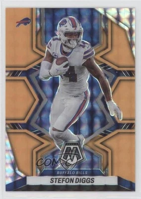 2022 Panini Mosaic Fluorescent Orange Mosaic Prizm /25 Stefon Diggs #21 - Image 1 of 2