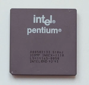 Socket 7 Processor CPU - Intel Pentium 133 - 133MHz - S106J - TESTED - Picture 1 of 2