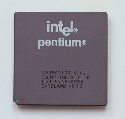 Socket 7 Processor CPU - Intel Pentium 133 - 133MHz - S106J - TESTED - Image 1 of 2