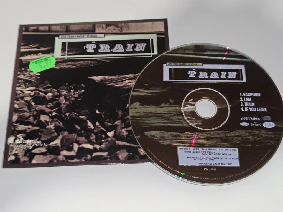Train Live from Fantasy Studios 4-Song EP CD Eggplant/I Am/Train/If You Leave - Image 1 of 4