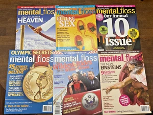 Mental Floss 2008 Lot von 6 Zeitschriften Januar bis Dezember Vintage - Bild 1 von 24