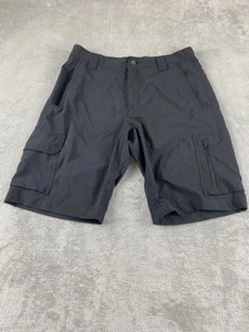 Columbia Men’s Shorts W30 L10 Black Cargo Zip Boating Fishing C13 - Picture 1 of 11
