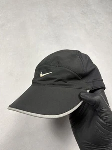 Vintage Nike Sphere Tn Nylon Cap Black Reflective 2000s Lightweight Mesh Padded - Bild 1 von 16
