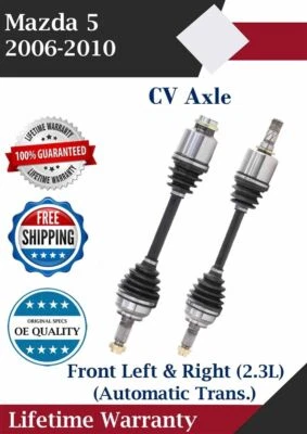 Nuevo eje CV delantero izquierdo y derecho OE para Mazda 5 2006-2010 2,3 L garantía de por vida Foto 1 de 4