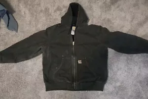 Vintage Carhartt Green Big & Tall XXL Tall Hooded Jacket 2XLT RN# 14806 - Picture 1 of 11