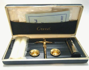 Juego de Llamadas Enfermas Sacerdote Católico De Colección por Creed Portátil de Viaje Sin Usar Completo - Imagen 1 de 6