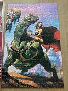 Puzzle Heroic Fantasy vintage complete - Boris 1978 Space Rider Schmidt Jigsaw - Foto 1 di 10