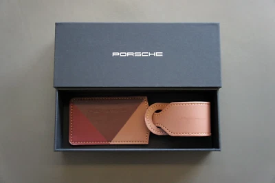 NIB Genuine Porsche Panamera Travel Trip Premium Leather Luggage Baggage Bag Tag - Image 1 of 4
