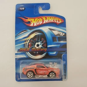 2006 Hot Wheels Collector #128 1968 MUSTANG Orange Variant w/Chrome 5 Spoke Whls - Picture 1 of 6