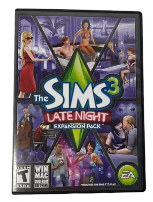 Sims 3: LATE NIGHT Expansion Pack (Win/Mac 2010) PC Game Complete with Manual - Image 1 of 3