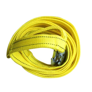 4 Meters Trailer Belt Tow Rope Ropes for Trucks Winch with Hooks Sturdy - Picture 1 of 11