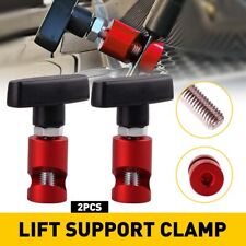 2X Red Engine Hood Lift Rod Support Clamp Shock Prop Strut Stopper Retainer Tool