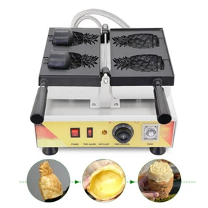 Elektrisches Waffeleisen Ananasform Antihaft-Waffelmaschine Muffin-Maker - Picture 1 of 16