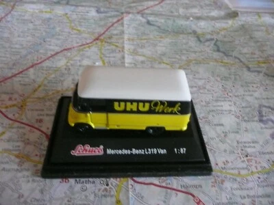 MERCEDES L 319 Van UHU Ancien SCHUCO 1/87 en boite - Photo 1/4
