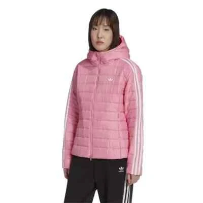 ADIDAS ORIGINALS SLIM JACKET LD99 Pink - XXS Size Small RRP £85 HOODED - Image 1 of 2