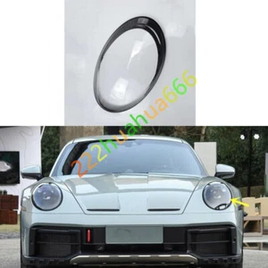 For Porsche 911 2022-2024 Left Side Headlight Lens Clear Cover + Sealant Glue - Picture 1 of 6