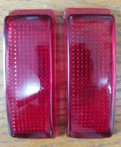 1941 Ford V8 NOS Glass Taillight Lenses - Foto 1 di 6