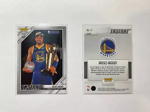 2022 PANINI NBA CHAMPIONS - GOLDEN STATE WARRIORS MOSES MOODY #11 NBA FINALS RC - Picture 1 of 5
