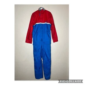 Vintage Vetter Rex Marsee Design Red White Blue Overalls Mens Size Small - Picture 1 of 19