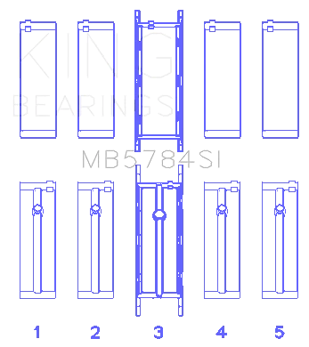 Juego de rodamientos principales King para BMW 320i 13-15 Foto 1 de 2