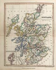 1820 Antique Map; Scotland by A. Wright, published by Oliver & Boyd