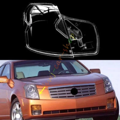 Cubierta transparente de lente de faro lateral derecho + pegamento sellador para Cadillac CTS 2003-2007 Foto 1 de 4