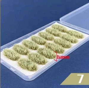 Chuangyaoke - 1pk, 14 pcs, 6MM Oval Static Grass Tufts - Picture 1 of 2