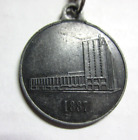 Vintage First Greenville National Bank 1887 Medaille GreenvilleTexas Schlüsselanhänger Token