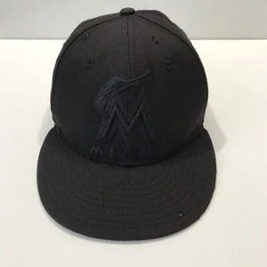 Miami Marlins 59fifty New Era Fitted Cap Hat Size 7 1/8 “ See Photos For Details - Picture 1 of 9