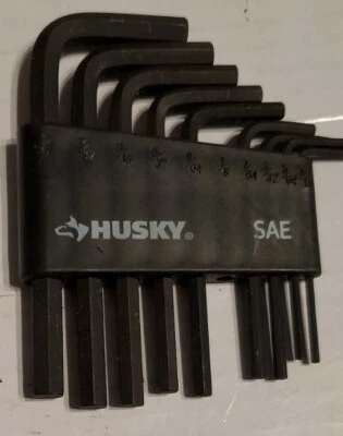 HUSKY SAE ALLEN WRENCH SET 9 pc **MISSING 1/8 WRENCH** - Image 1 of 2