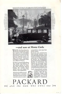 Vintage print auto car ad Packard Monte Carlo Sunset Limited train SPL 1926 - Picture 1 of 2