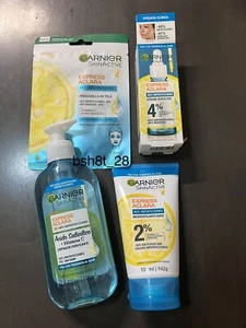 GARNIER SKIN ACTIVE/EXPRESS ACLARA/VITAMINA C+ACIDO SALICILICO/4PACK - Picture 1 of 10